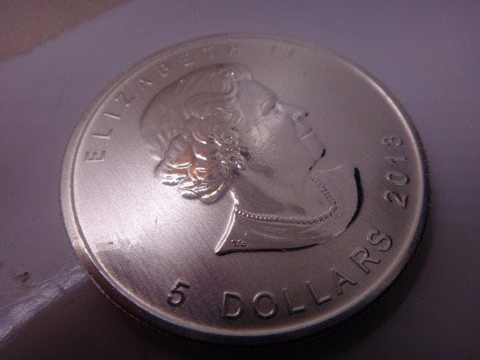 Canada. Elizabeth II. 5 Dollars 2013 - Mapple Leaf - 1 Oz, Postzegels en Munten, Munten | Europa | Niet-Euromunten