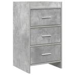 vidaXL Nachttafels Betongrijs 40 x 36 x 70 cm Bewerkt hout, Verzenden, Nieuw