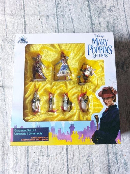Disney - Beeldje, Mary Poppins Returns Ornament Set Limited, Verzamelen, Disney