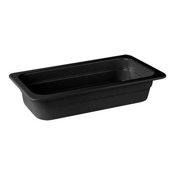 Gastronorm bak zwart melamine | 1/3 GN | 32,5x17,6x6,5(h)cm, Verzenden