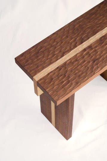 FM OBJECTS - FM DESIGN - Tabouret - MIYA D3 - Noyer, Chêne, Antiquités & Art