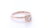 Bague - 14 carats Or rose - 1.02ct. tw. Diamant (Couleur, Bijoux, Sacs & Beauté