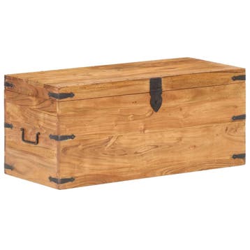 vidaXL Kist 90x40x40 cm massief acaciahout, Verzenden