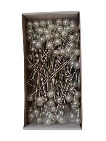 Parelspelden Push pin White 6 mm Set 120, Nieuw