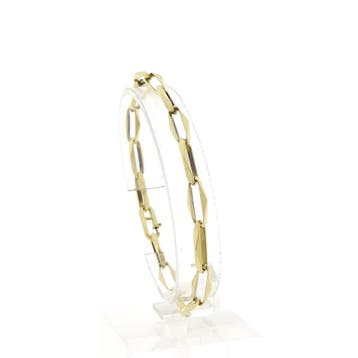 Gouden closed forever armband (Schakelarmband), Ophalen of Verzenden, Gebruikt, Goud, Goud