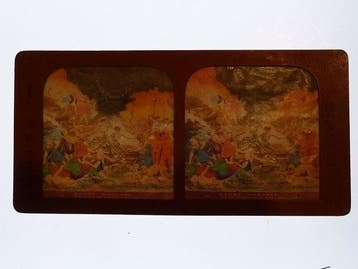 Diablerie tissue stereoview by publisher EH Paris - Danse