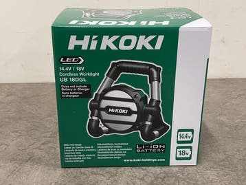 Veiling - Hikoki accu bouwlamp body UB18DGLL0Z, Doe-het-zelf en Bouw, Nieuw