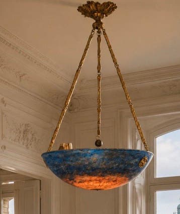 G.V. de Croismare (Muller Frères) - Suspension Art Déco en