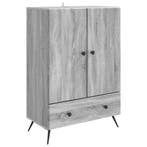 vidaXL Dressoir met lade Grijs sonoma 66 x 34,5 x 95 cm, Verzenden