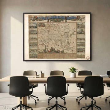 OLD MAPS - Asia: Exacta Totius Asiae Tabula, Late 17th, Nieuw
