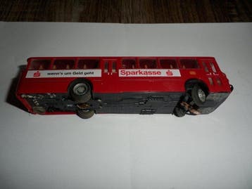 HO - Bus miniature (2) - Sparkasse reclamebus - Système de, Hobby en Vrije tijd, Nieuw