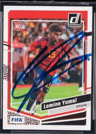 2023 Panini Lamine Yamal #54 Hand Signed - Spain - Rookie