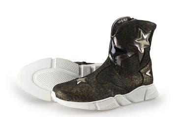 Zecchino Doro Enkellaarzen Meisjes in maat 33 Goud, Verzenden, Jongen of Meisje, Schoenen, Zo goed als nieuw