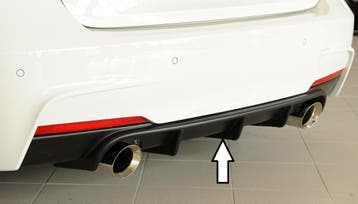 Rieger diffuser | geschikt voor BMW 3-Serie F30 / F31 (335i, Verzenden