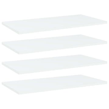 vidaXL Wandschappen 4 st 60x30x1,5 cm spaanplaat wit, Verzenden