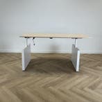 Drentea slingerbureau 160x90 cm, wit - ahorn, Huis en Inrichting, Bureaus, Gebruikt