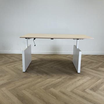 Drentea slingerbureau 160x90 cm, wit - ahorn, Gebruikt