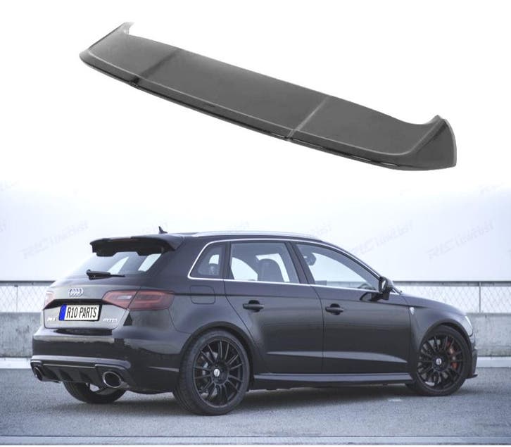 AJOUT SPOILER AUDI A3 SPORTBACK 12-20 NOIR BRILLANT, Auto-onderdelen, Carrosserie, Verzenden
