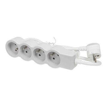 Legrand Standaardstopcontact 4x2P Met randaarde en 1,5m, Verzenden, Nieuw