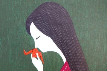 Orizuru (paper crane) - Mitsuru Tomoda (1948*) - Japan