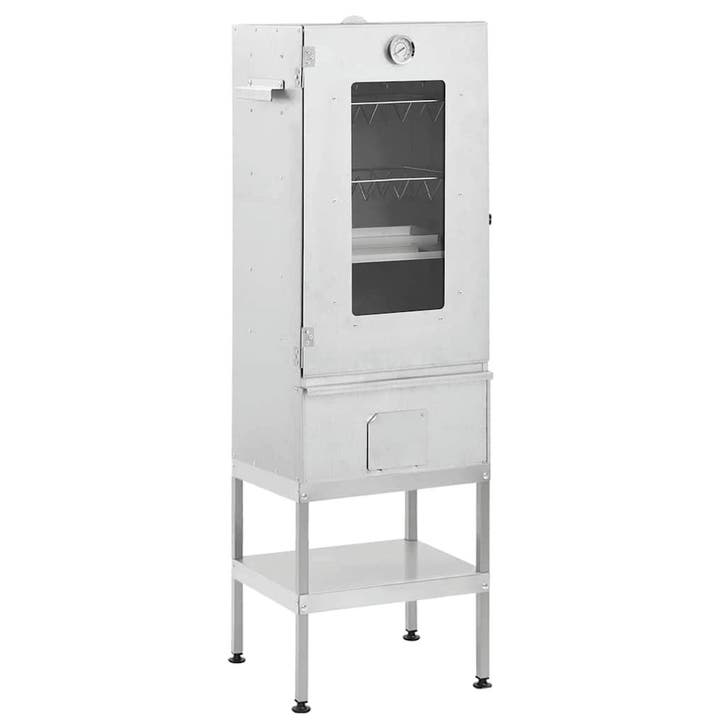 vidaXL BBQ-rookoven met tafel gegalvaniseerd staal, Electroménager, Électroménager & Équipement Autre, Envoi