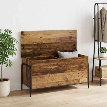 vidaXL Opbergbox Oud hout 80 x 40 x 49,5 cm Bewerkt hout, Verzenden, Nieuw