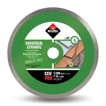 Rubi 25913 CEV PRO Diamantzaagblad Ø 200, Verzenden