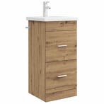 vidaXL Badkamer Vanity met Wastafel Artisanaal eiken 42 x 40, Maison & Meubles, Tables | Coiffeuses, Verzenden