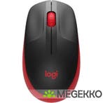 Logitech M190 Zwart/Rood Draadloze Muis, Verzenden, Nieuw