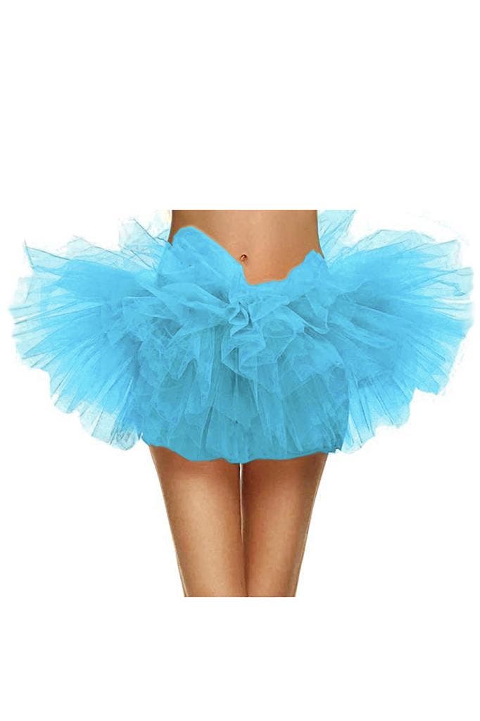 KIMU® Korte Tutu Lichtblauw Tule Rokje L XL XXL Blauw Pettic, Kleding | Dames, Carnavalskleding en Feestkleding, Nieuw, Ophalen of Verzenden