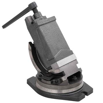 vidaXL Bankschroef met 2 assen kantelbaar 100 mm, Verzenden