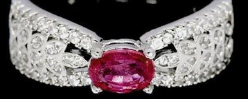 Sans prix de réserve - Bague Argent Rubis - rubis naturel, Nieuw