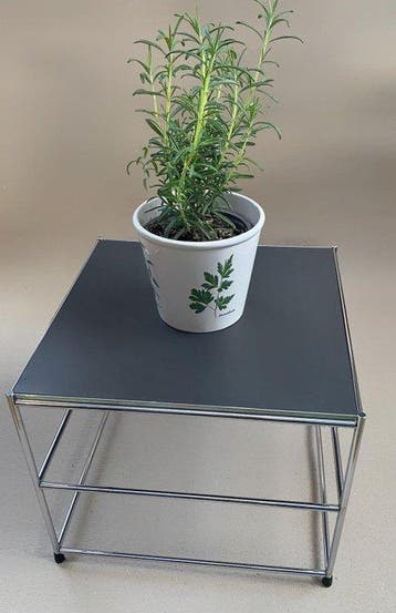Bijzettafel - Roestvrij staal - Bijzettafel - Chroom, staal