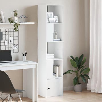 vidaXL Boekenkast 40x36x189 cm bewerkt hout wit, Verzenden, Nieuw