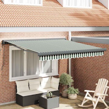 vidaXL Elektrische Zonneluifel 100% Polyester, Verzenden