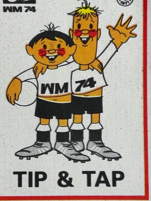 Panini World Cup Munchen 74 - Mascotte Tip & Tap #5 - 1, Collections, Autocollants