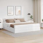 vidaXL Opslag bed met matras met matras Wit 200 x 200 cm, Verzenden