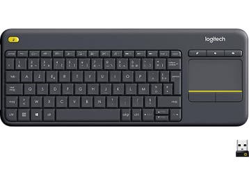Logitech -  K400 Plus  Toetsenbord Azerty Draadloos Zwart, Verzenden, Logitech, Draadloos, Nieuw