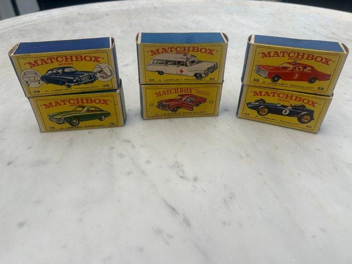 Matchbox 1:64 - Modelauto (6) - Lesney Products & Co Ltd -, Hobby & Loisirs créatifs, Voitures miniatures | 1:5 à 1:12