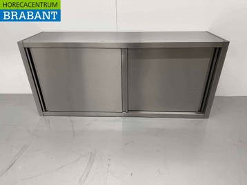 HCB RVS Wandkast Kast Premium-line 2 Schuifdeuren 150 cm, Ophalen of Verzenden