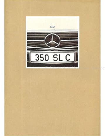 1972 MERCEDES BENZ SLC KLASSE BROCHURE NEDERLANDS