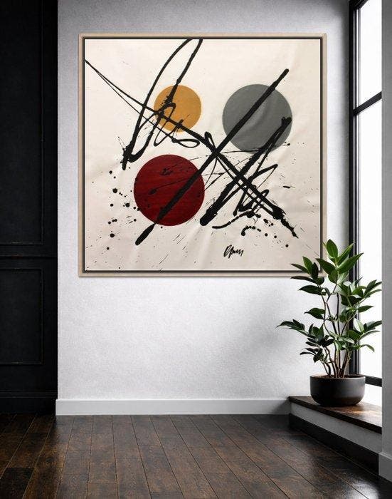 Giuseppe Panzica - Vol. 3611 - Luci (100x100 XXL) NO RESERVE, Antiek en Kunst, Kunst | Schilderijen | Modern