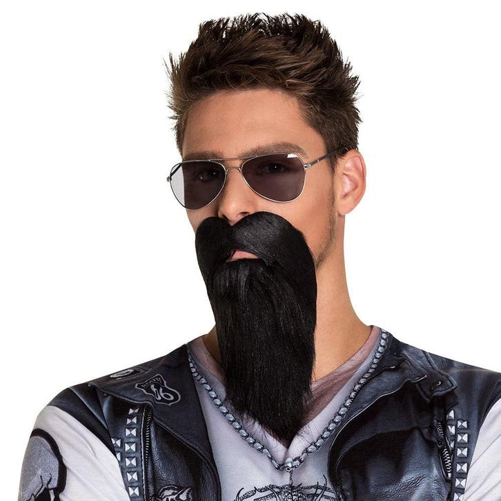 Baard Biker, Hobby en Vrije tijd, Feestartikelen, Nieuw, Verzenden