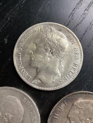 België. 5 Francs 1848-1870 (Zonder minimumprijs), Postzegels en Munten