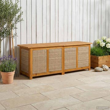 vidaXL Tuinopslagdoos 185 L Massief Acacia Hout 150 x 50 x, Tuin en Terras, Verzenden, Nieuw