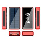 Qi Draadloze Solar Powerbank met 4 Poorten 80.000mAh -, Verzenden, Nieuw, Stuff Certified®