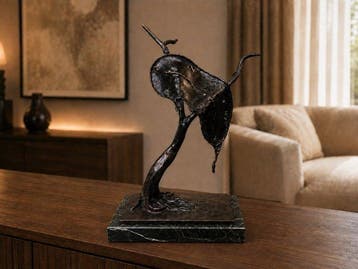 After Dali - Snijwerk, Profile ot Time - 35 cm - Gepatineerd