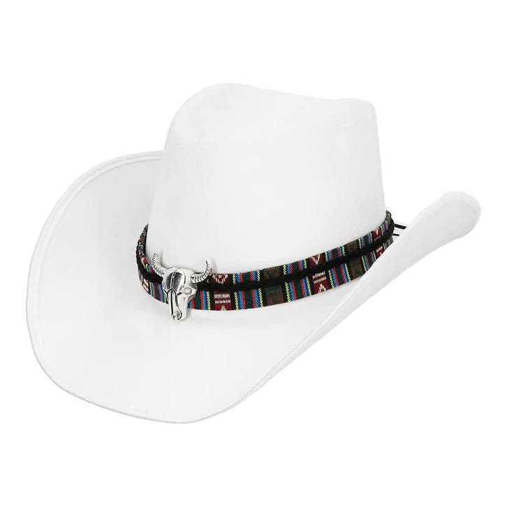 Witte Cowboy Hoed Luxe, Hobby & Loisirs créatifs, Articles de fête, Envoi