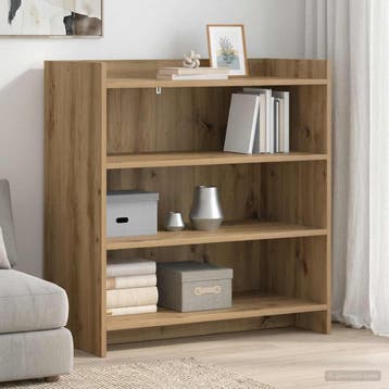 vidaXL Dressoir Artisanaal eiken 75 x 36 x 80 cm Bewerkt, Verzenden, Nieuw
