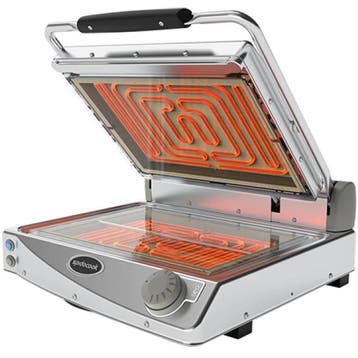 Contact-/Paninigrill | SPIDOGLASS | Enkel XL | Glad, Verzenden, Nieuw in verpakking